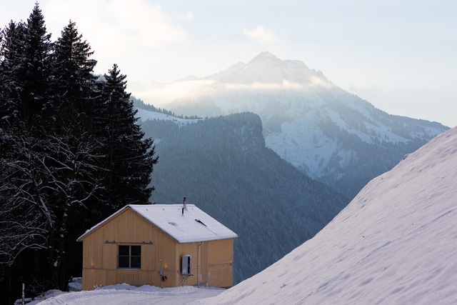 Hirschberg 231 im Winter, Ostseite