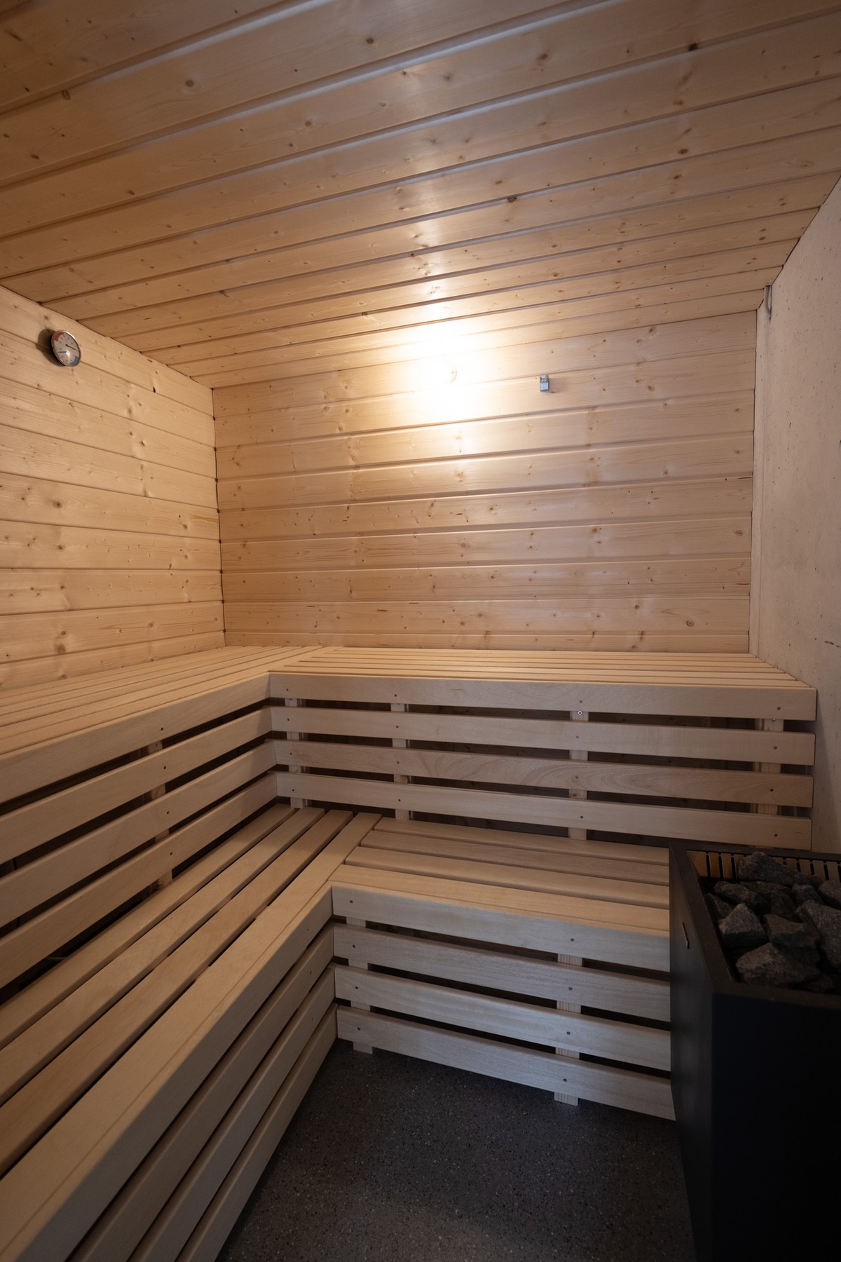 Finnische Sauna im Haus